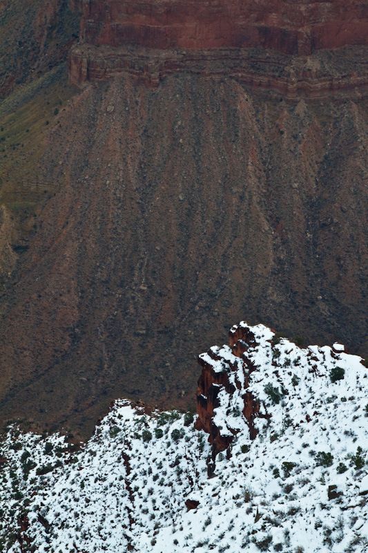 Looking Down From The Rim Of The Grand Canyon